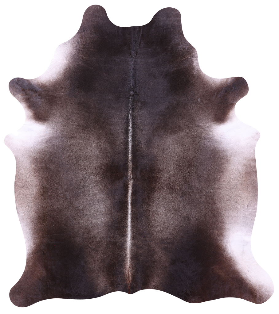 Dark Brown Natural Cowhide Rug - XX-Large 7' 8"H x 6' 8"W