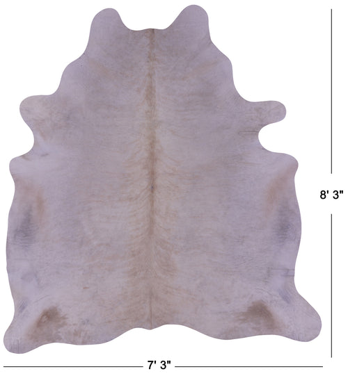 Beige Natural Cowhide Rug - XX-Large 8' 3