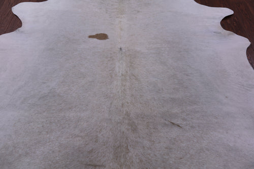 White Natural Cowhide Rug - XX-Large 7' 7