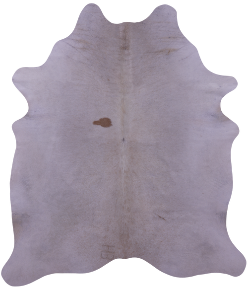 White Natural Cowhide Rug - XX-Large 7' 7