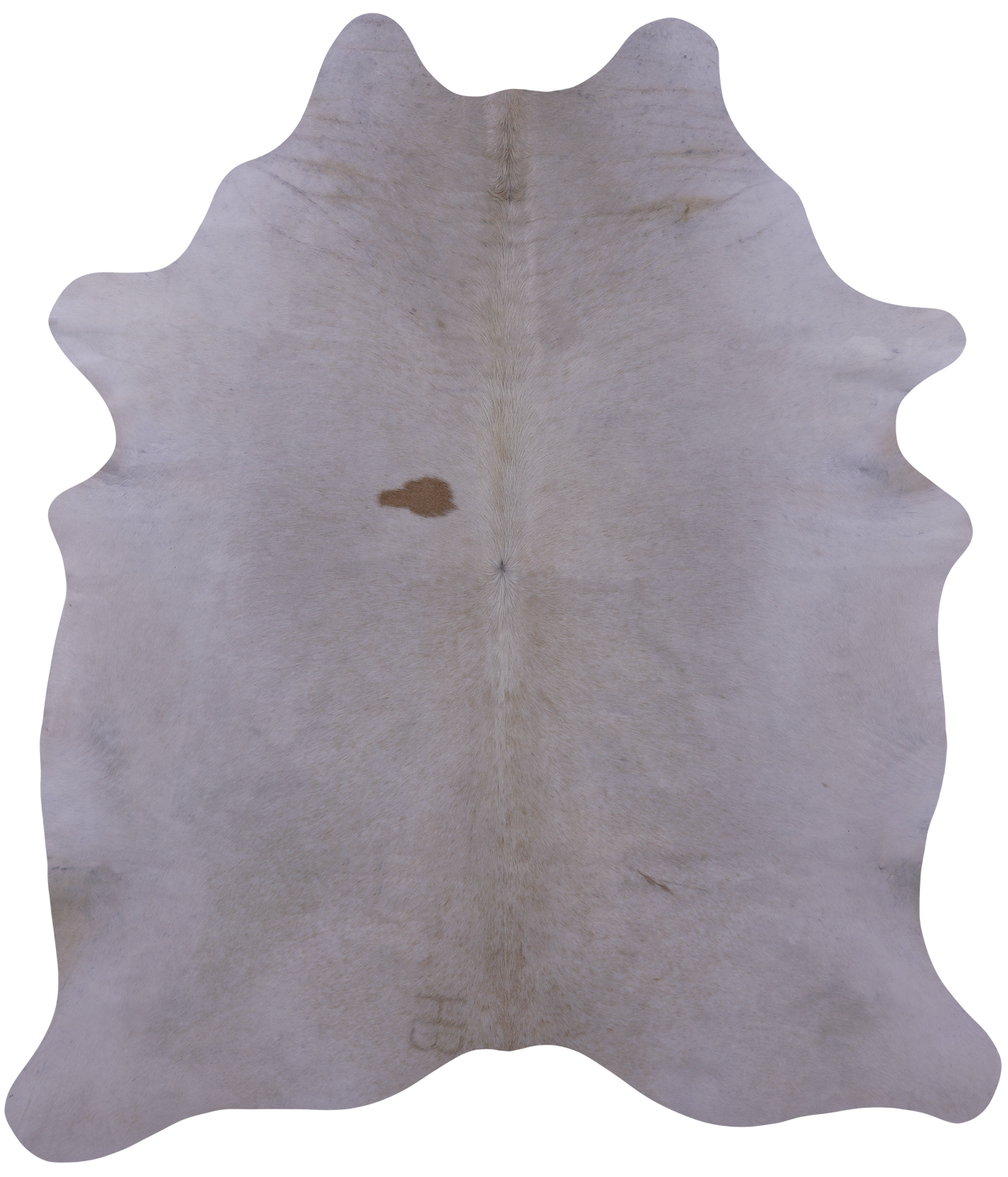 White Natural Cowhide Rug - XX-Large 7' 7"H x 6' 6"W