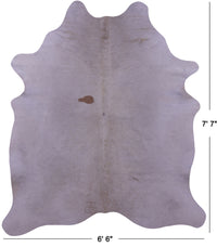 Thumbnail for White Natural Cowhide Rug - XX-Large 7' 7
