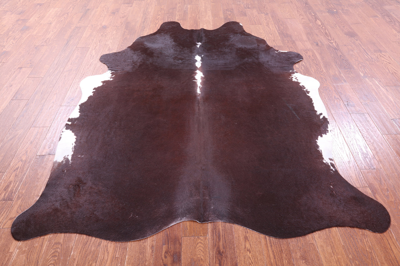 Dark Brown Natural Cowhide Rug - XX-Large 7' 10"H x 6' 2"W