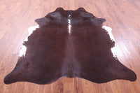 Thumbnail for Dark Brown Natural Cowhide Rug - XX-Large 7' 10