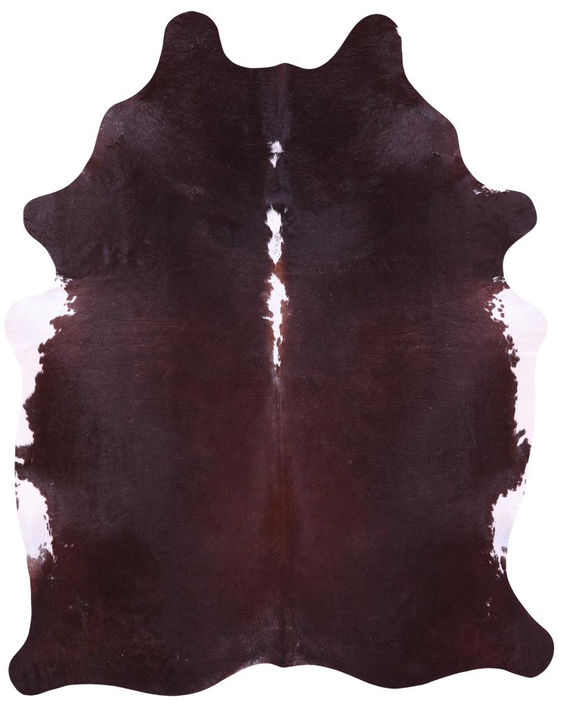 Dark Brown Natural Cowhide Rug - XX-Large 7' 10"H x 6' 2"W