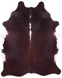 Thumbnail for Dark Brown Natural Cowhide Rug - XX-Large 7' 10