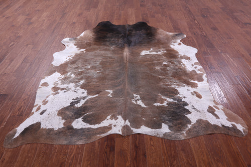 Brown & White Natural Cowhide Rug - XX-Large 8' 0