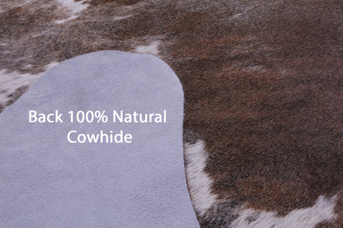 Brown & White Natural Cowhide Rug - XX-Large 8' 0