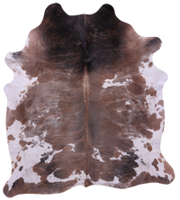Thumbnail for Brown & White Natural Cowhide Rug - XX-Large 8' 0