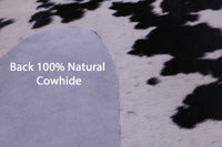 Thumbnail for Black & White Natural Cowhide Rug - XX-Large 8' 1