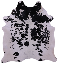 Thumbnail for Black & White Natural Cowhide Rug - XX-Large 8' 1
