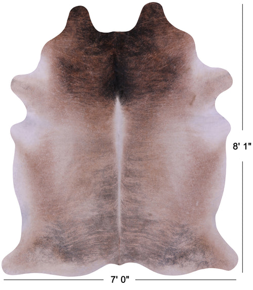 Light Brindle Natural Cowhide Rug - XX-Large 8' 1