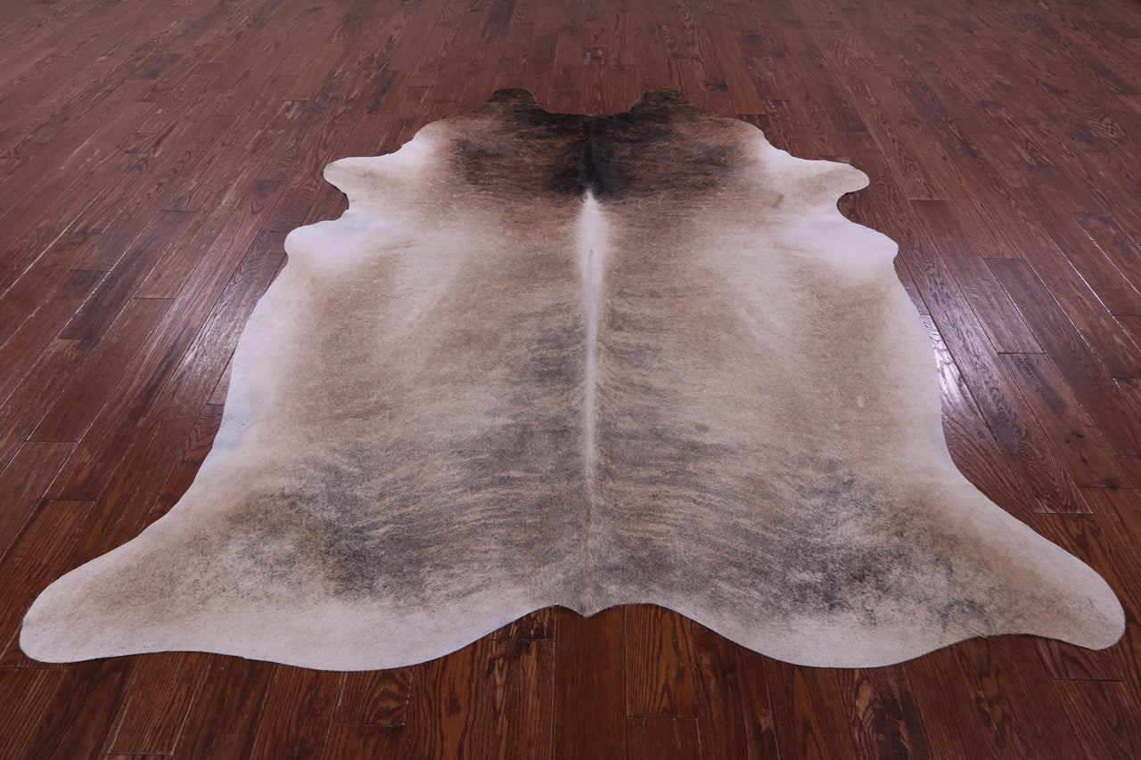 Light Brindle Natural Cowhide Rug - XX-Large 8' 1"H x 7' 0"W