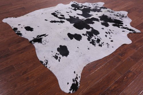 Black Salt & Pepper Natural Cowhide Rug - XX-Large 8' 0