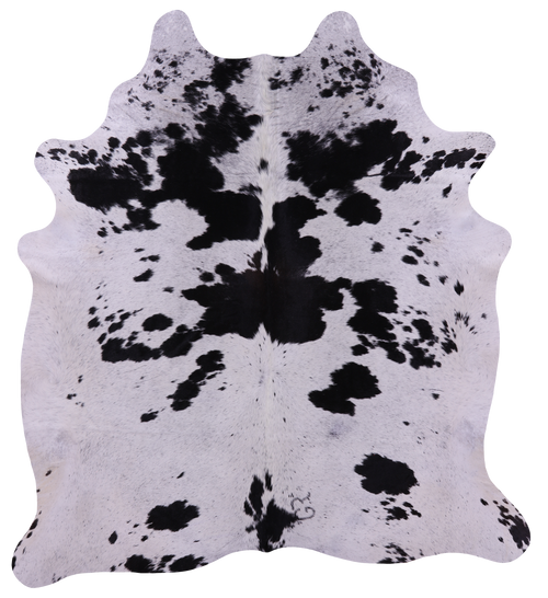 Black Salt & Pepper Natural Cowhide Rug - XX-Large 8' 0