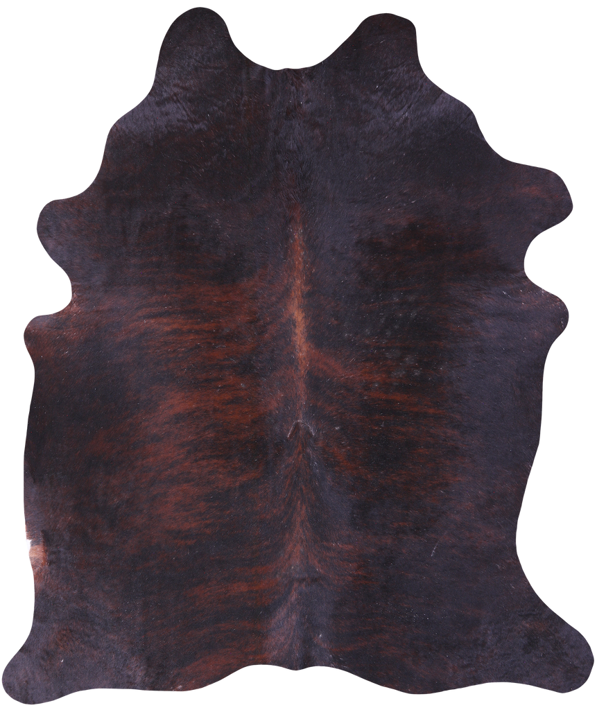 Dark Brindle Natural Cowhide Rug - XX-Large 8' 0"H x 6' 9"W