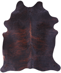 Thumbnail for Dark Brindle Natural Cowhide Rug - XX-Large 8' 0