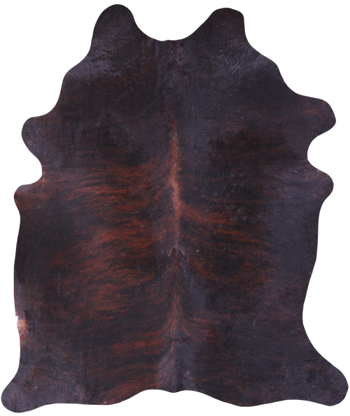 Dark Brindle Natural Cowhide Rug - XX-Large 8' 0