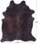 Dark Brindle Natural Cowhide Rug - XX-Large 8' 0"H x 6' 9"W