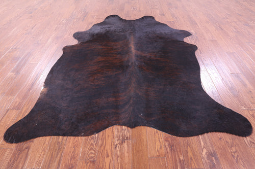 Dark Brindle Natural Cowhide Rug - XX-Large 8' 0