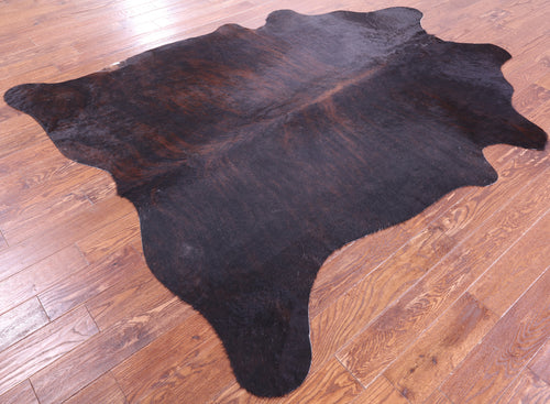 Dark Brindle Natural Cowhide Rug - XX-Large 8' 0