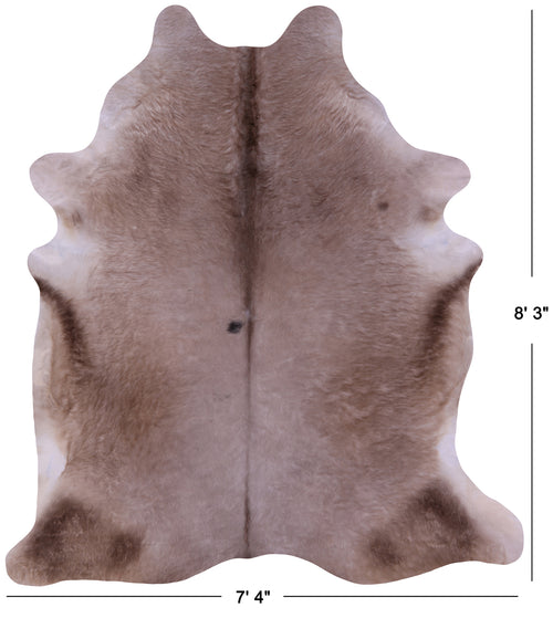 Champagne Natural Cowhide Rug - XX-Large 8' 3