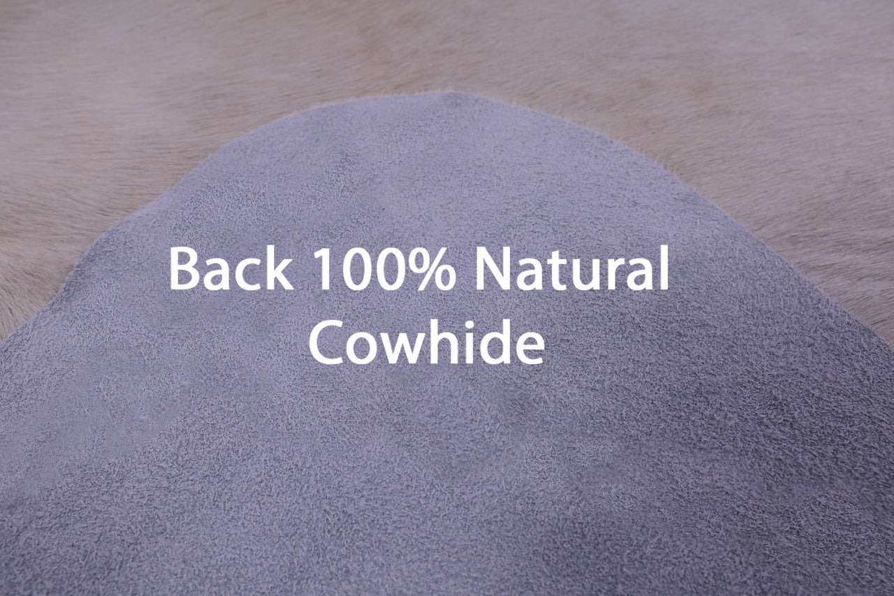 Beige Natural Cowhide Rug - XX-Large 8' 3"H x 7' 0"W
