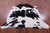 Black & White Natural Cowhide Rug - XX-Large 7' 9"H x 6' 6"W