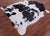Black & White Natural Cowhide Rug - XX-Large 7' 9"H x 6' 6"W