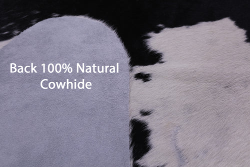 Black & White Natural Cowhide Rug - XX-Large 7' 9