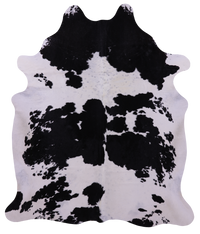 Thumbnail for Black & White Natural Cowhide Rug - XX-Large 7' 9