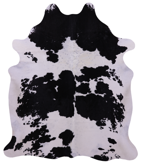 Black & White Natural Cowhide Rug - XX-Large 7' 9
