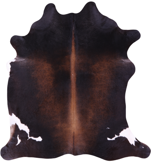 Dark Brown Natural Cowhide Rug - XX-Large 7' 7