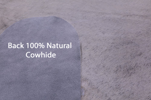 Grey Brindle Natural Cowhide Rug - XX-Large 8' 4