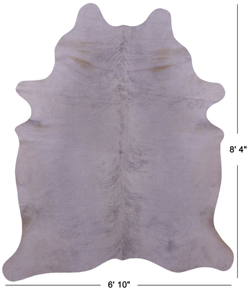 Grey Brindle Natural Cowhide Rug - XX-Large 8' 4