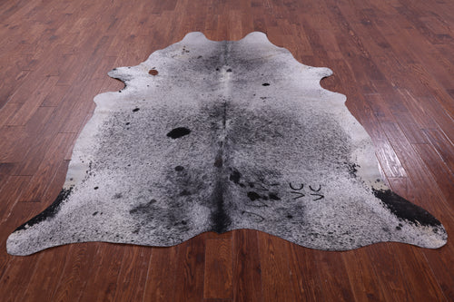 Black Salt & Pepper Natural Cowhide Rug - XX-Large 8' 0