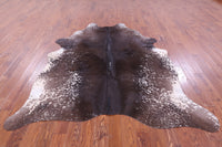Thumbnail for Brown Salt & Pepper Natural Cowhide Rug - XX-Large 7' 6