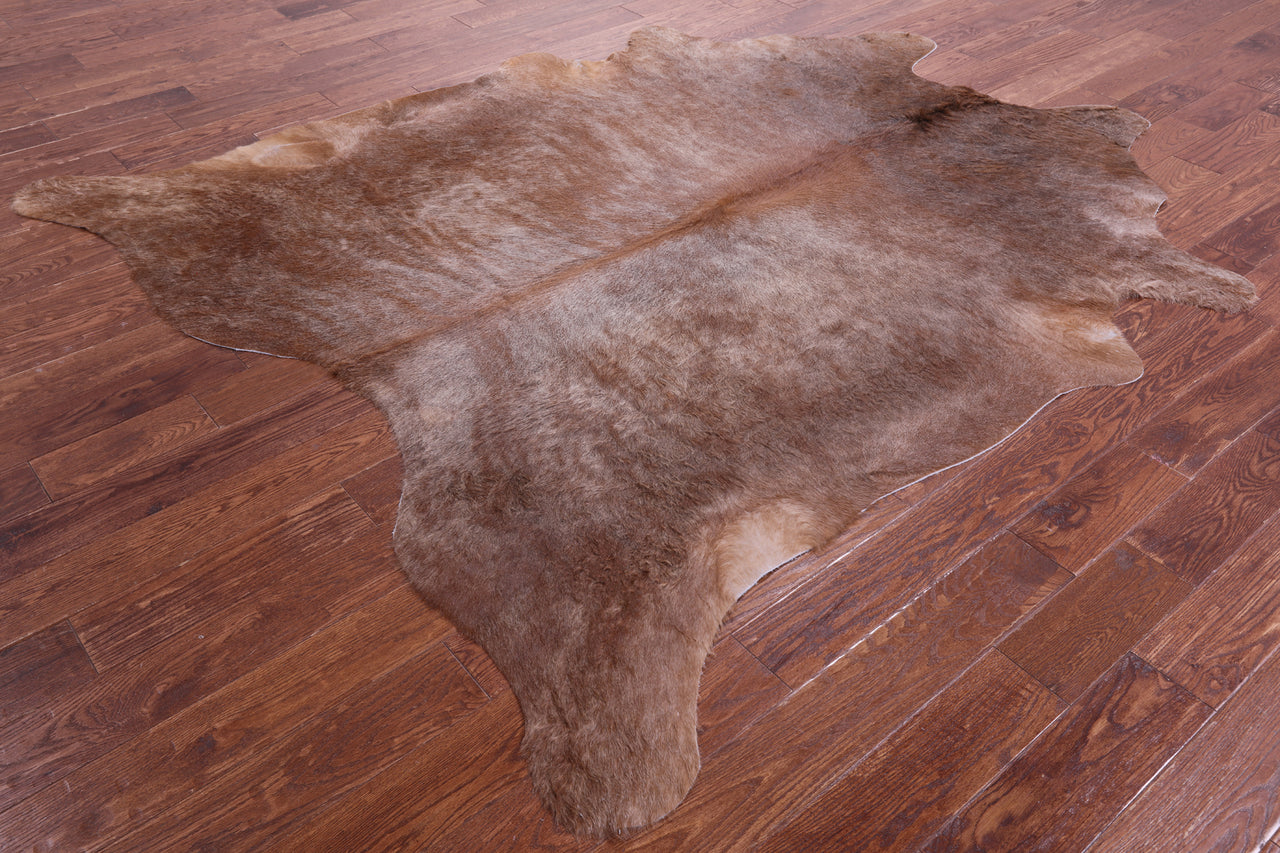 Brown Natural Cowhide Rug - XX-Large 8' 2"H x 7' 0"W