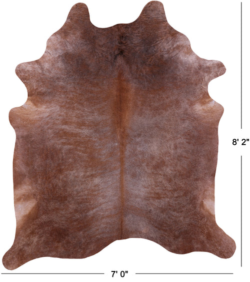 Brown Natural Cowhide Rug - XX-Large 8' 2