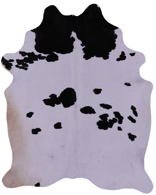 Black & White Natural Cowhide Rug - XX-Large 8' 5