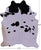 Black & White Natural Cowhide Rug - XX-Large 8' 5"H x 6' 10"W