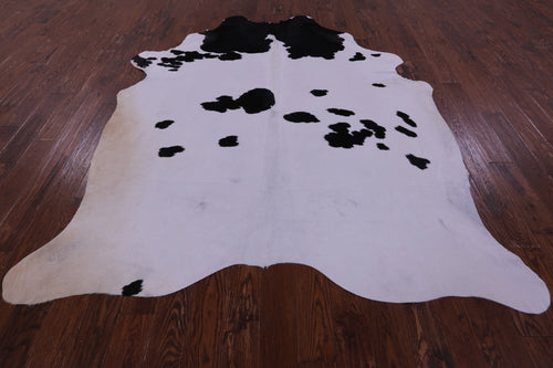 Black & White Natural Cowhide Rug - XX-Large 8' 5