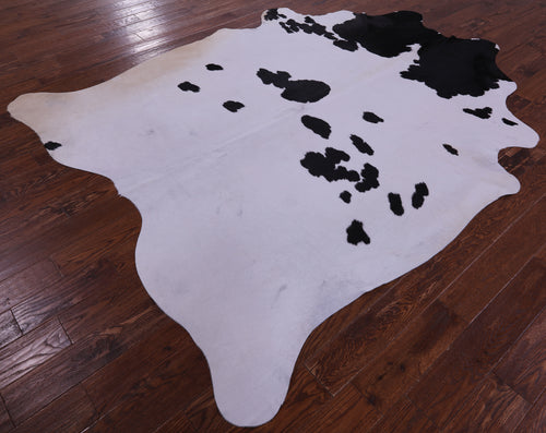 Black & White Natural Cowhide Rug - XX-Large 8' 5