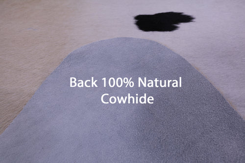 Black & White Natural Cowhide Rug - XX-Large 8' 5