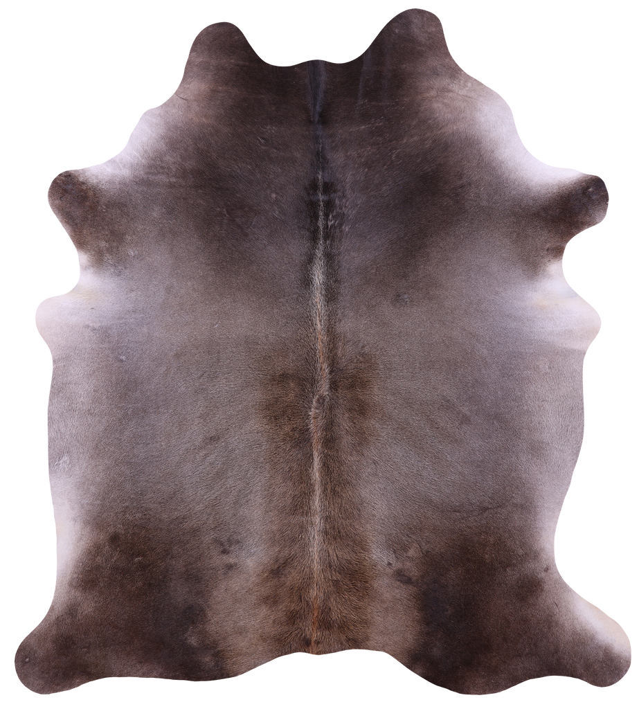 Grey Natural Cowhide Rug - X-Large 7' 1"H x 6' 4"W
