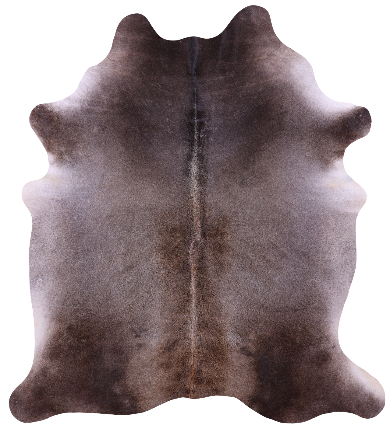 Grey Natural Cowhide Rug - X-Large 7' 1"H x 6' 4"W