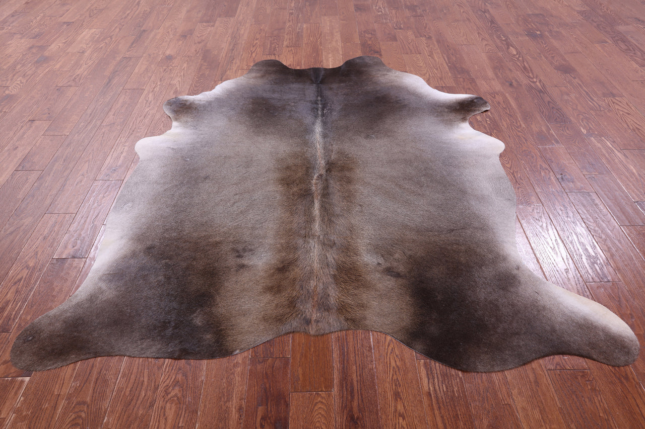 Grey Natural Cowhide Rug - X-Large 7' 1"H x 6' 4"W