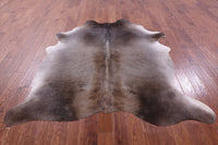 Thumbnail for Grey Natural Cowhide Rug - X-Large 7' 1