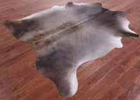 Thumbnail for Grey Natural Cowhide Rug - X-Large 7' 1