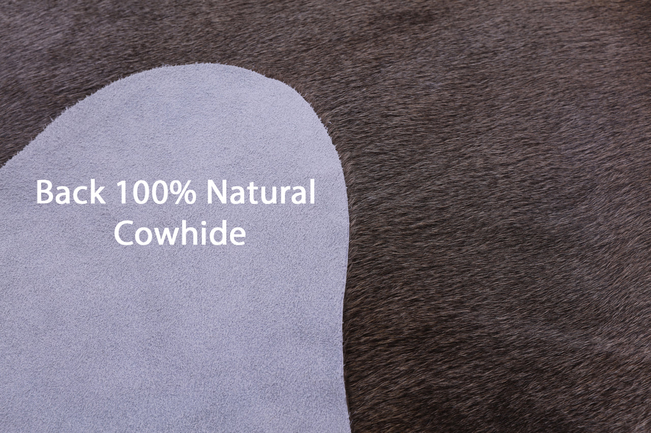 Grey Natural Cowhide Rug - X-Large 7' 1"H x 6' 4"W